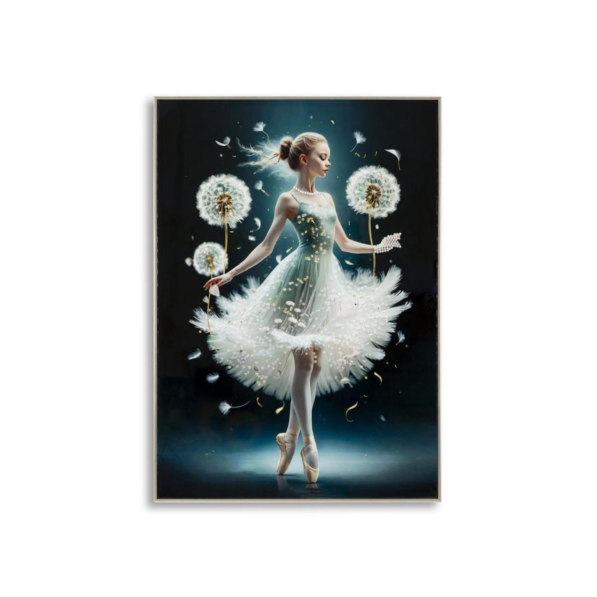 Paris Prix Tableau peinture  dancing i  72x102cm multicolore