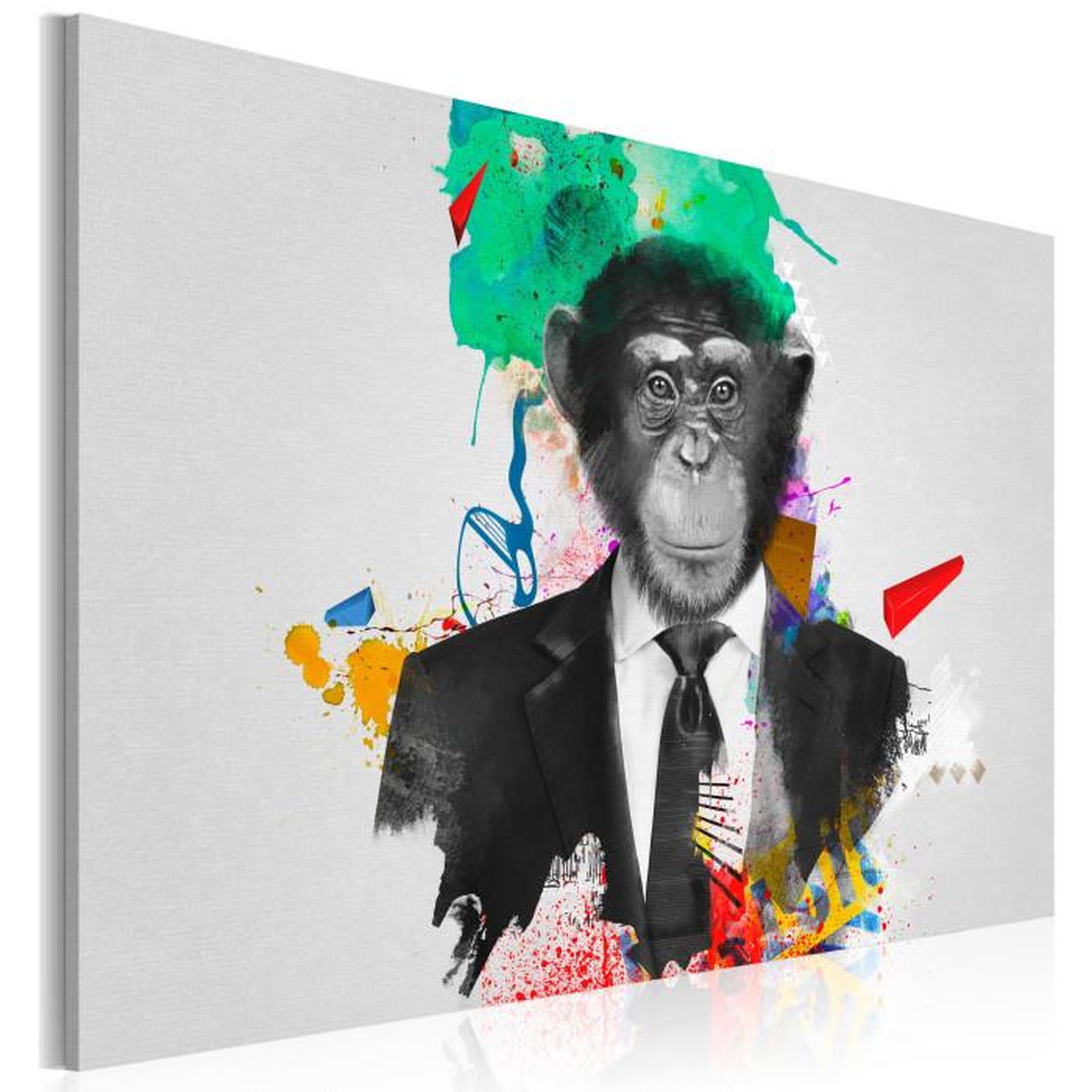 Paris Prix Tableau Imprimé  Mr Monkey. Coloris disponibles : Multicolore