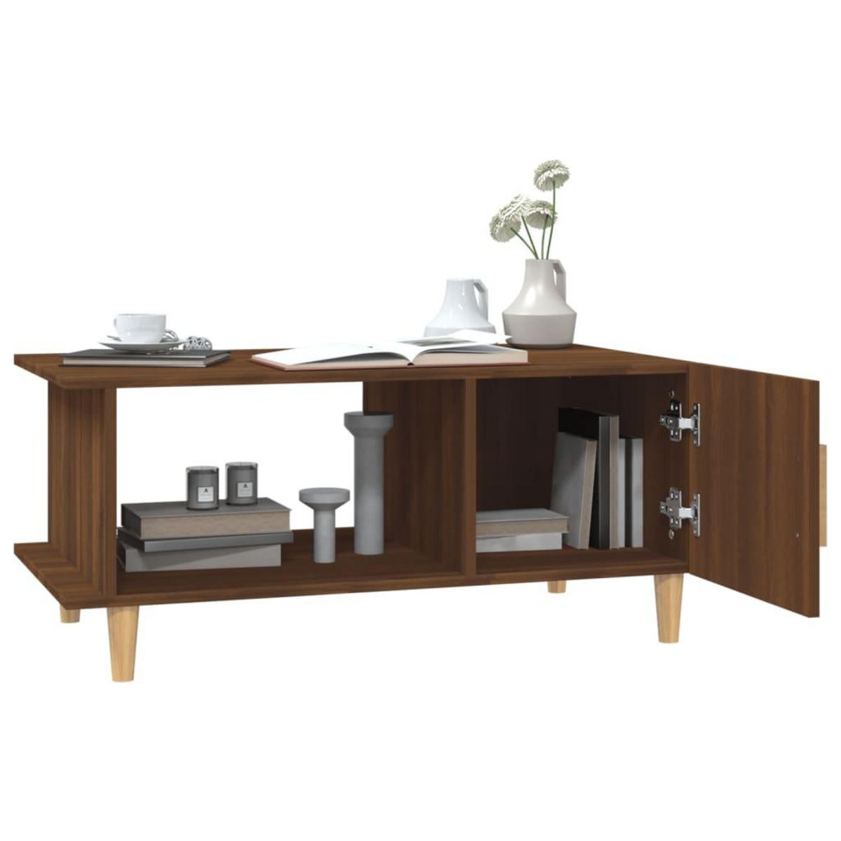 VIDAXL Table basse chene marron 90x50x40 cm bois d'ingenierie
