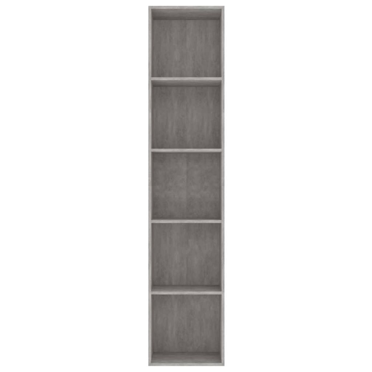 VIDAXL Bibliotheque Gris beton 40x30x189 cm Bois d'ingenierie