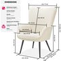 Voir la diapositive 6 : tectake Fauteuil rembourré Bouclé crème/noir