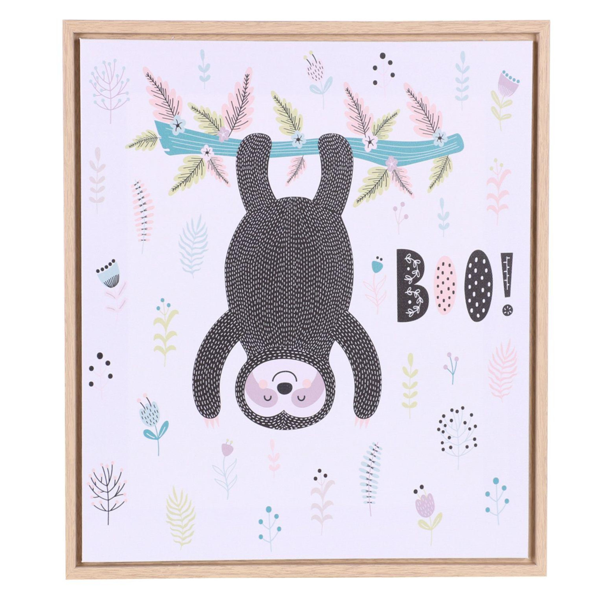 DIVERS Cadre Décoration enfant paresseux Tommy - Boo