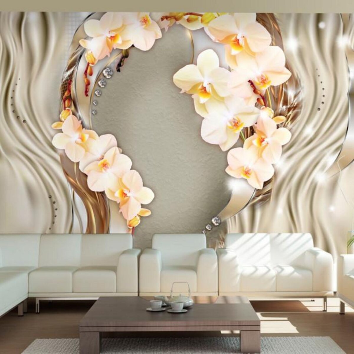 Paris Prix Papier Peint  Wreath of Orchids