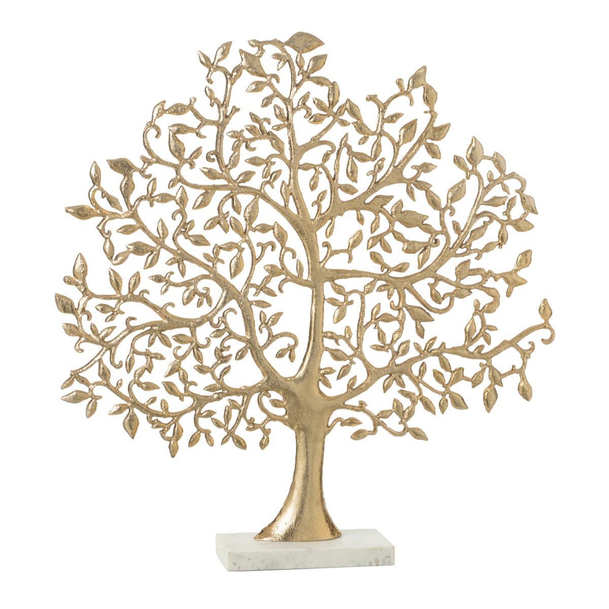 J-LINE Arbre déco en métal  diann  83cm doré