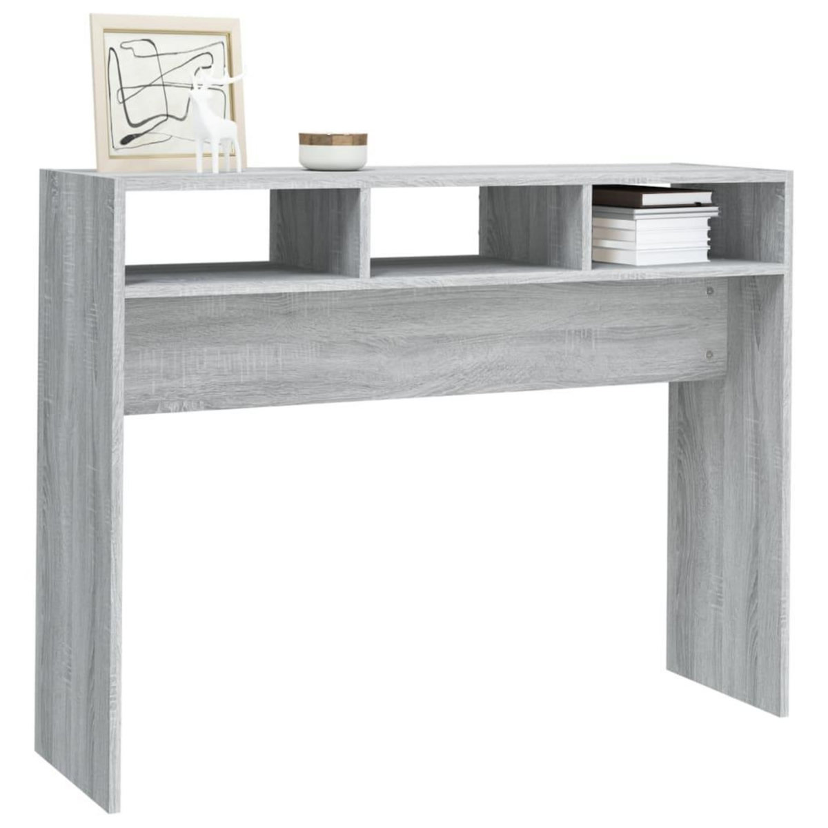 VIDAXL Table console Sonoma gris 105x30x80 cm Bois d'ingenierie