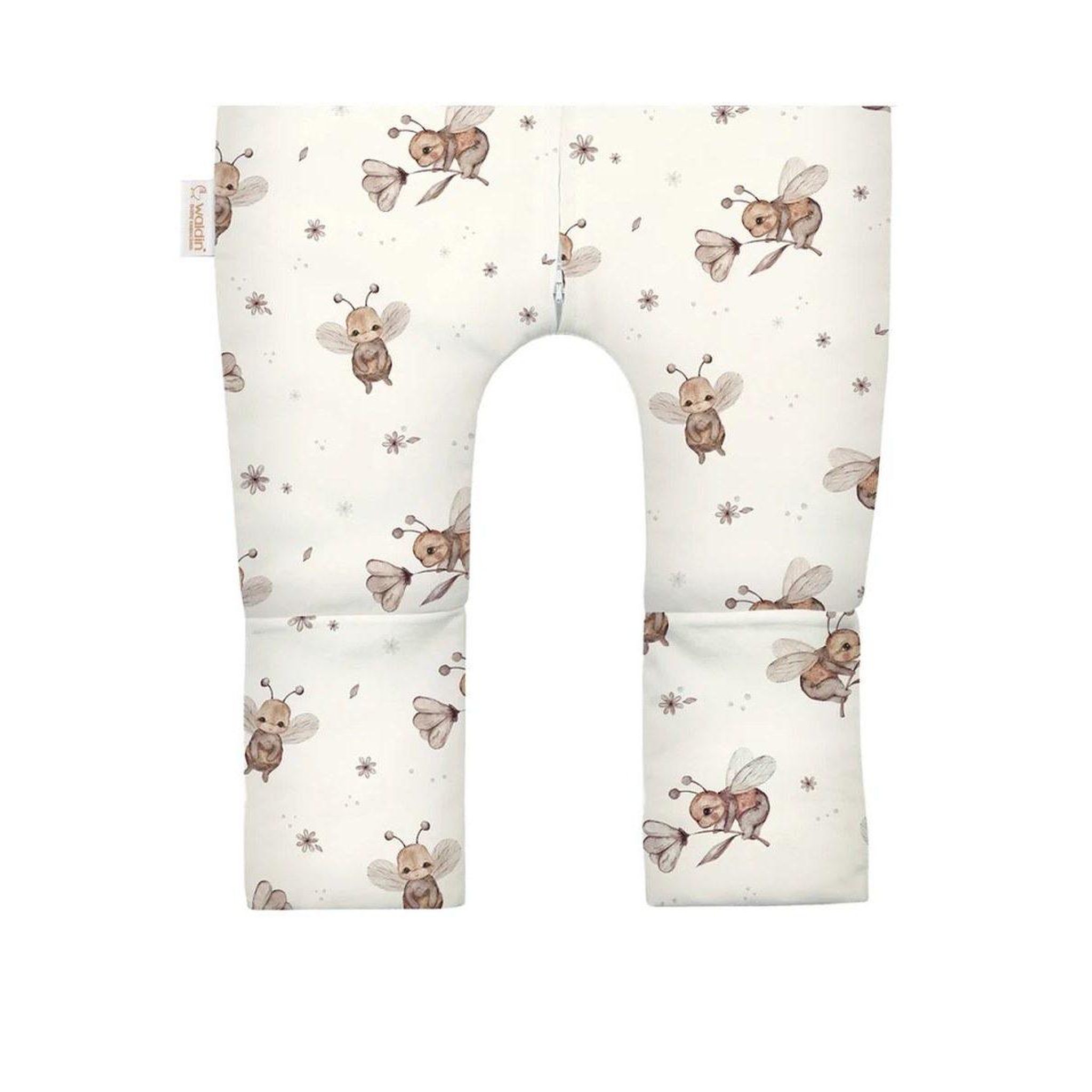 Voir la diapositive 4 : WALDIN Gigoteuse à jambes en coton 2,5 TOG - taille M (3-4 ans) - motif abeilles, champagne