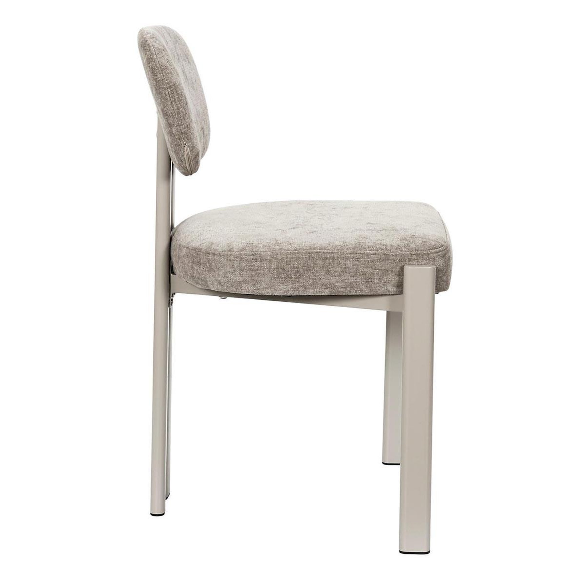 Voir la diapositive 3 : The Home Deco Factory Lot de 2 chaises design  emilia  80cm taupe