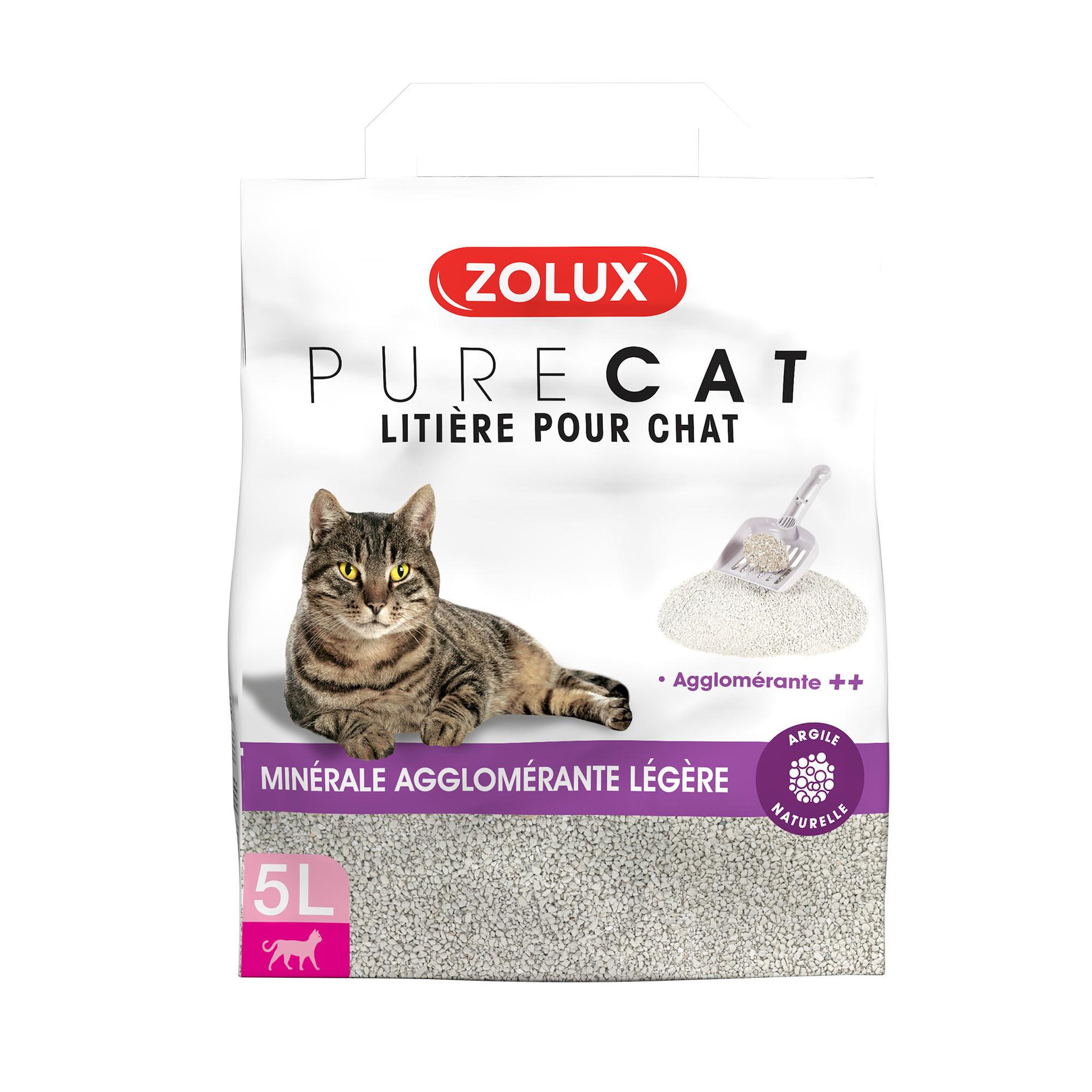Zolux Litière purecat agglomérante 5l - zolux