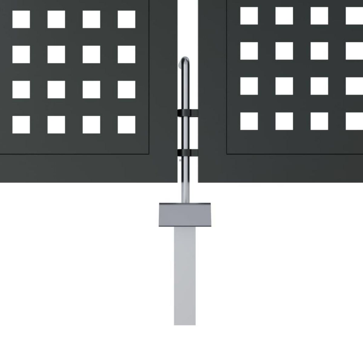 VIDAXL Portail de jardin anthracite 300 x 200 cm acier