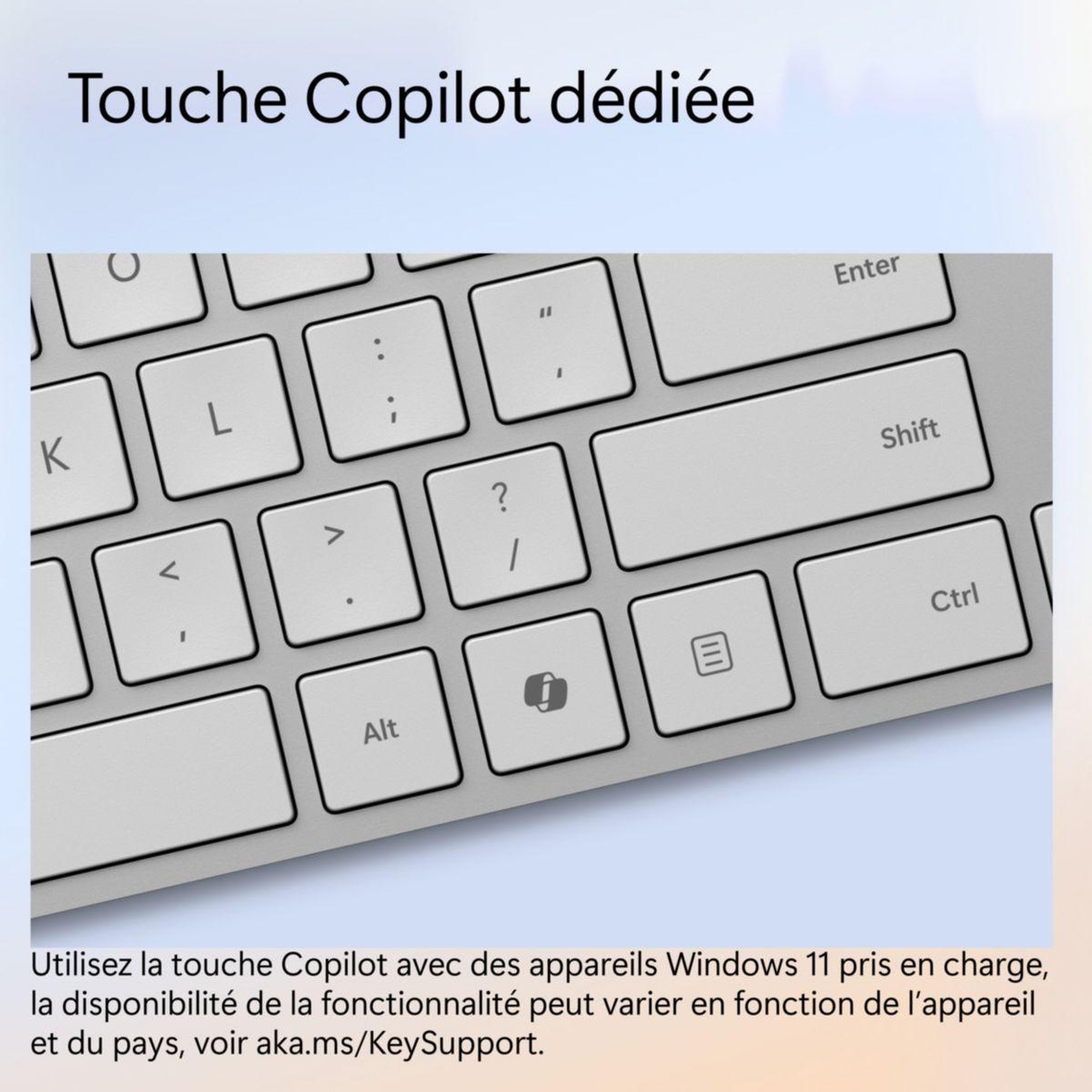 Voir la diapositive 4 : MICROSOFT Clavier sans fil surface keyboard 2024 bluetooth azerty