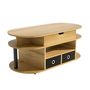 Voir la diapositive 5 : MERAX Table Basse Avec 2 Tiroirs Et Bureau Relevable