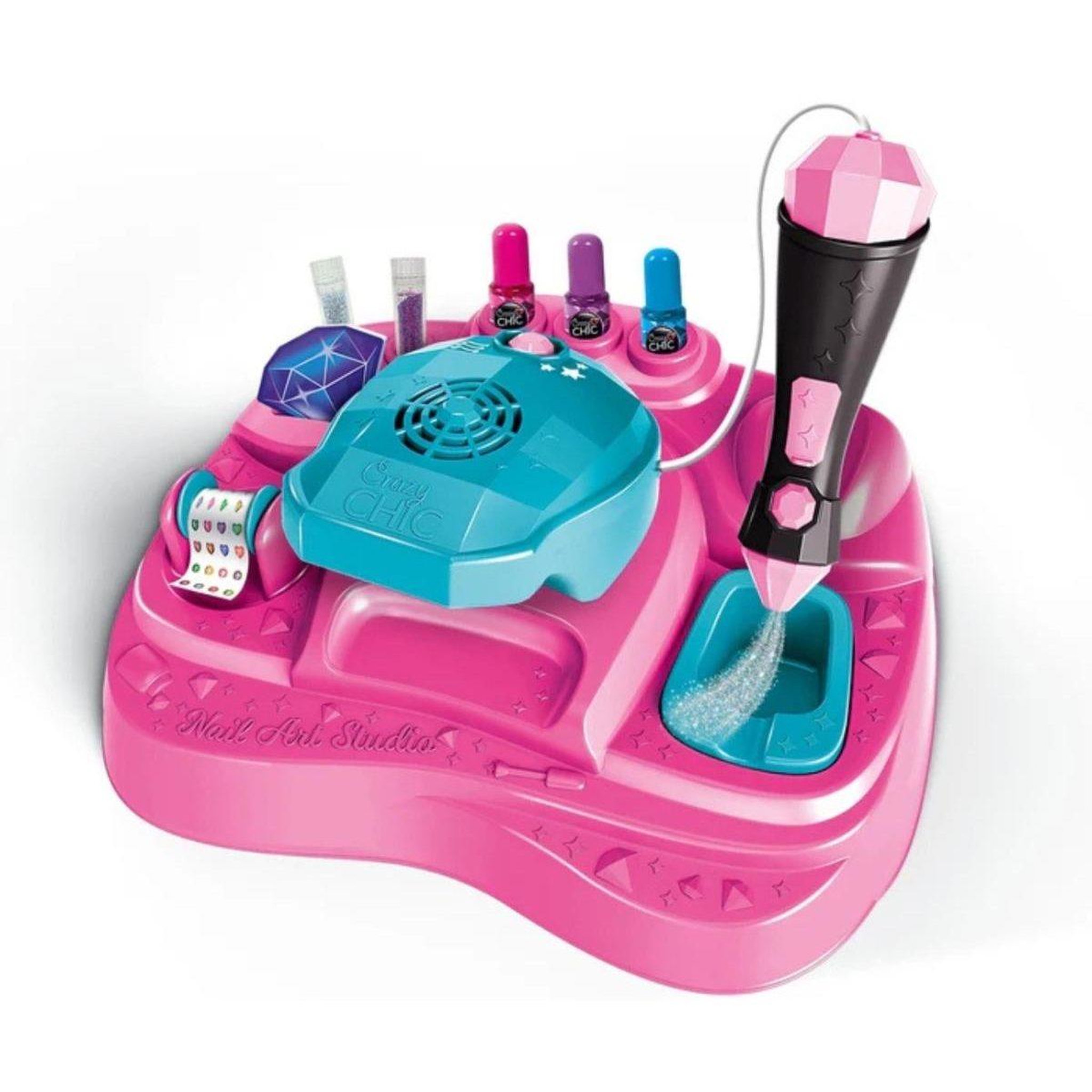 Voir la diapositive 3 : CLEMENTONI Coffret manucure  18768 crazy chic - studio à ongles