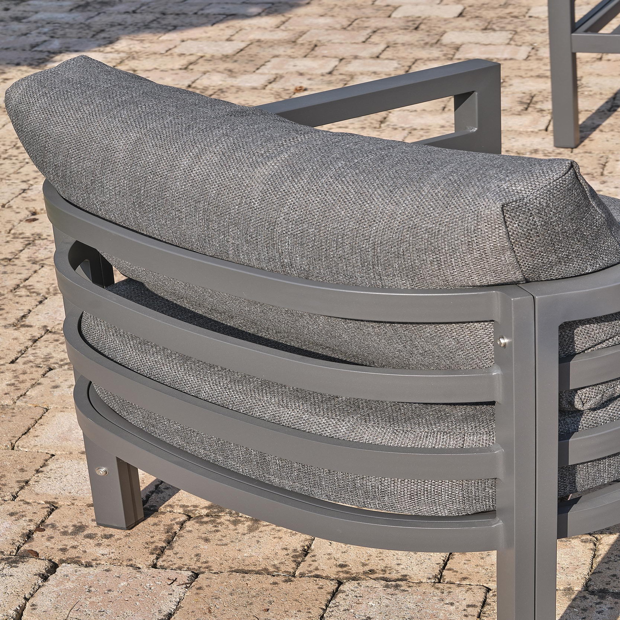 Voir la diapositive 4 : DCB GARDEN Salon de jardin 4 places en aluminium