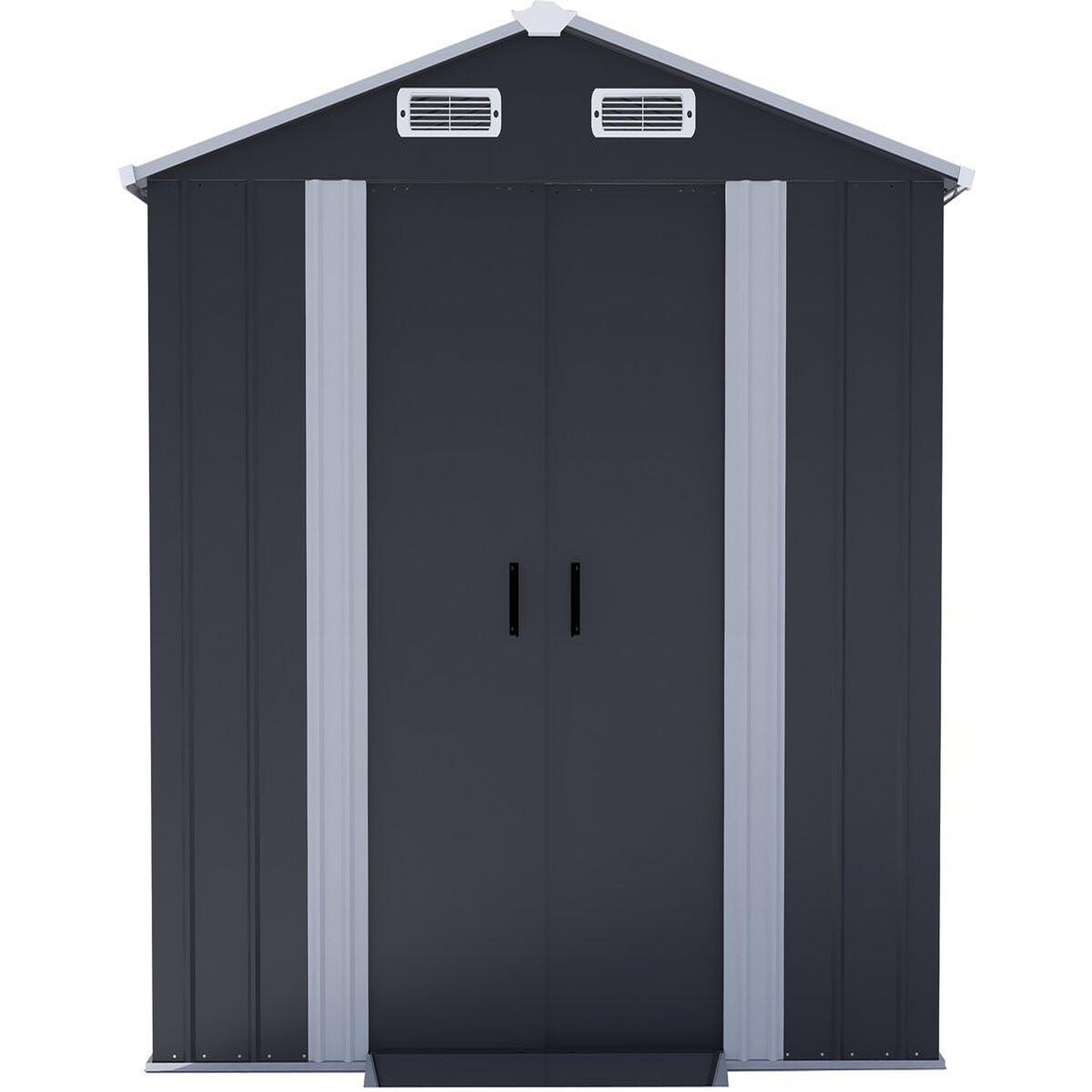 Voir la diapositive 4 : Habitat et Jardin Abri de jardin métal avec portes coulissantes  boston  - 4.12 m² - gris