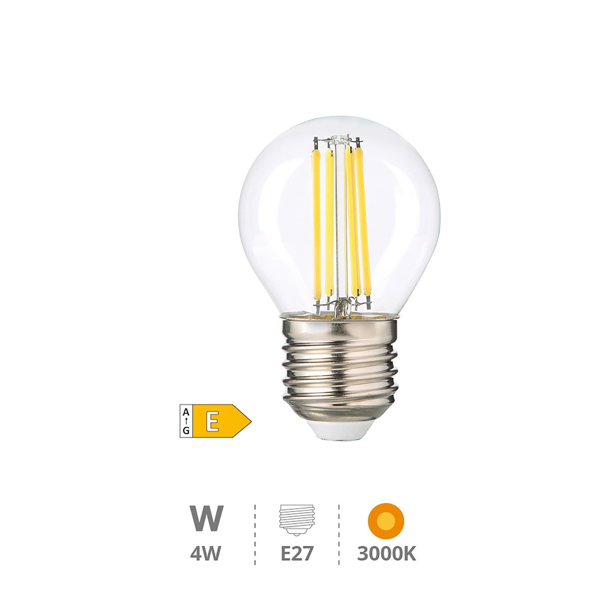 Voir la diapositive 2 : Gsc Ampoule LED Série Or 4W E27 3000K