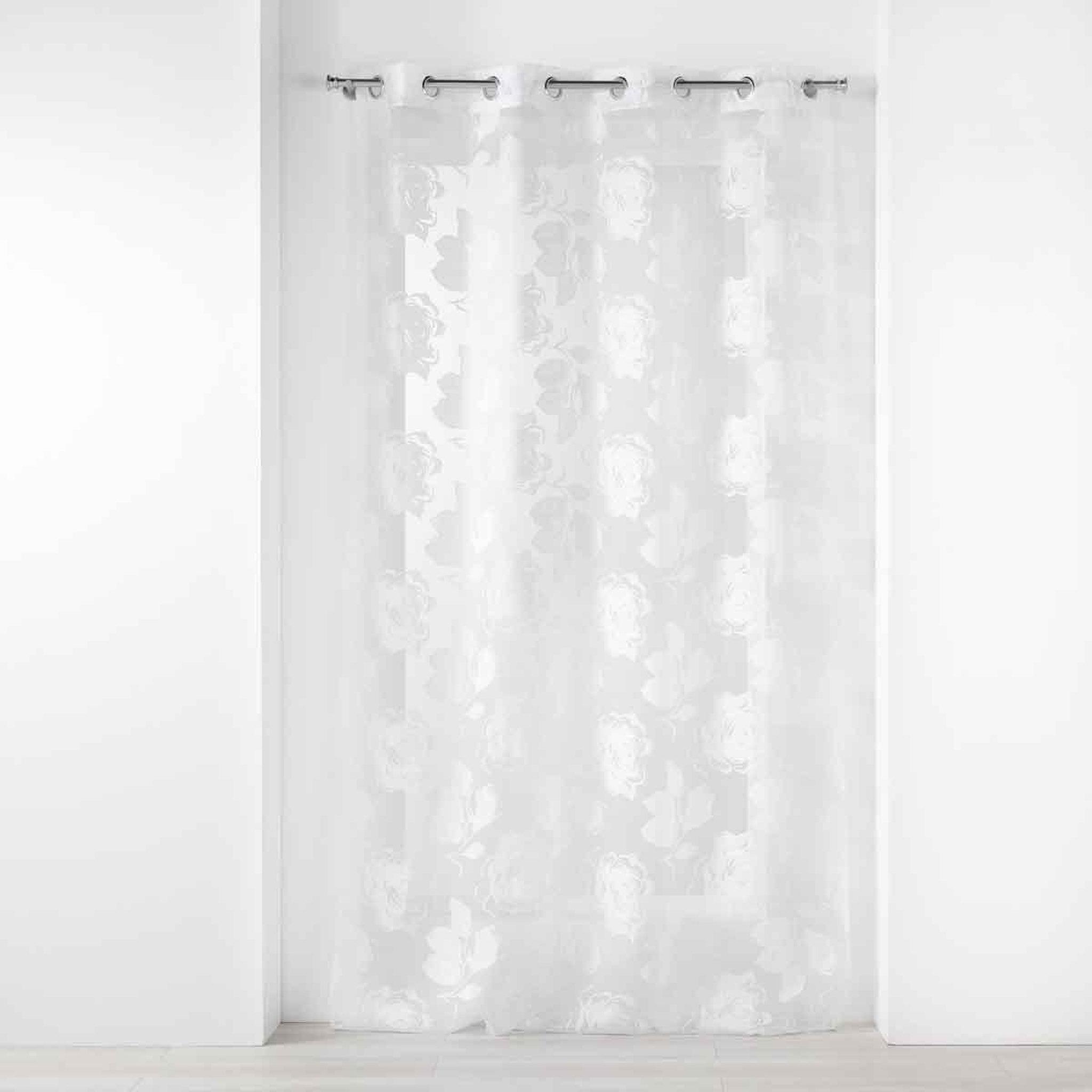Douceur d'Intérieur Rideau voilage à œillets  florinella  140x240cm blanc