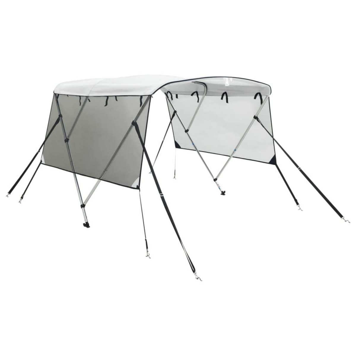 VIDAXL Toit bimini a 3 arceaux parois en maille 183x(154-167)x137 cm