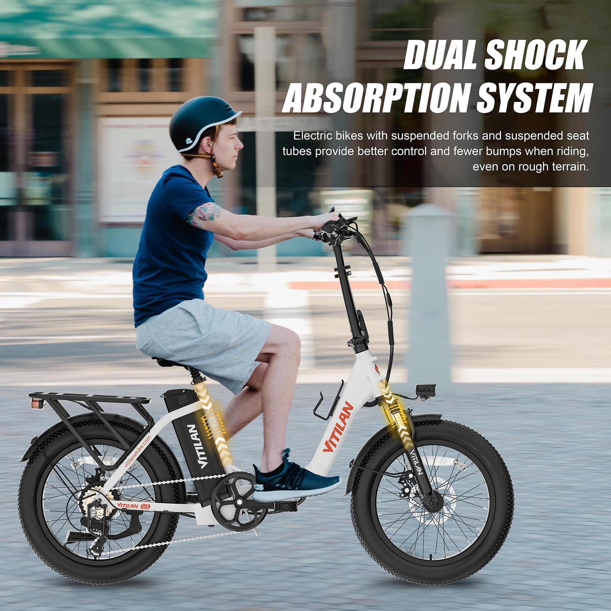 Voir la diapositive 6 : VITILAN Vélo électrique pliable Vitilan U3