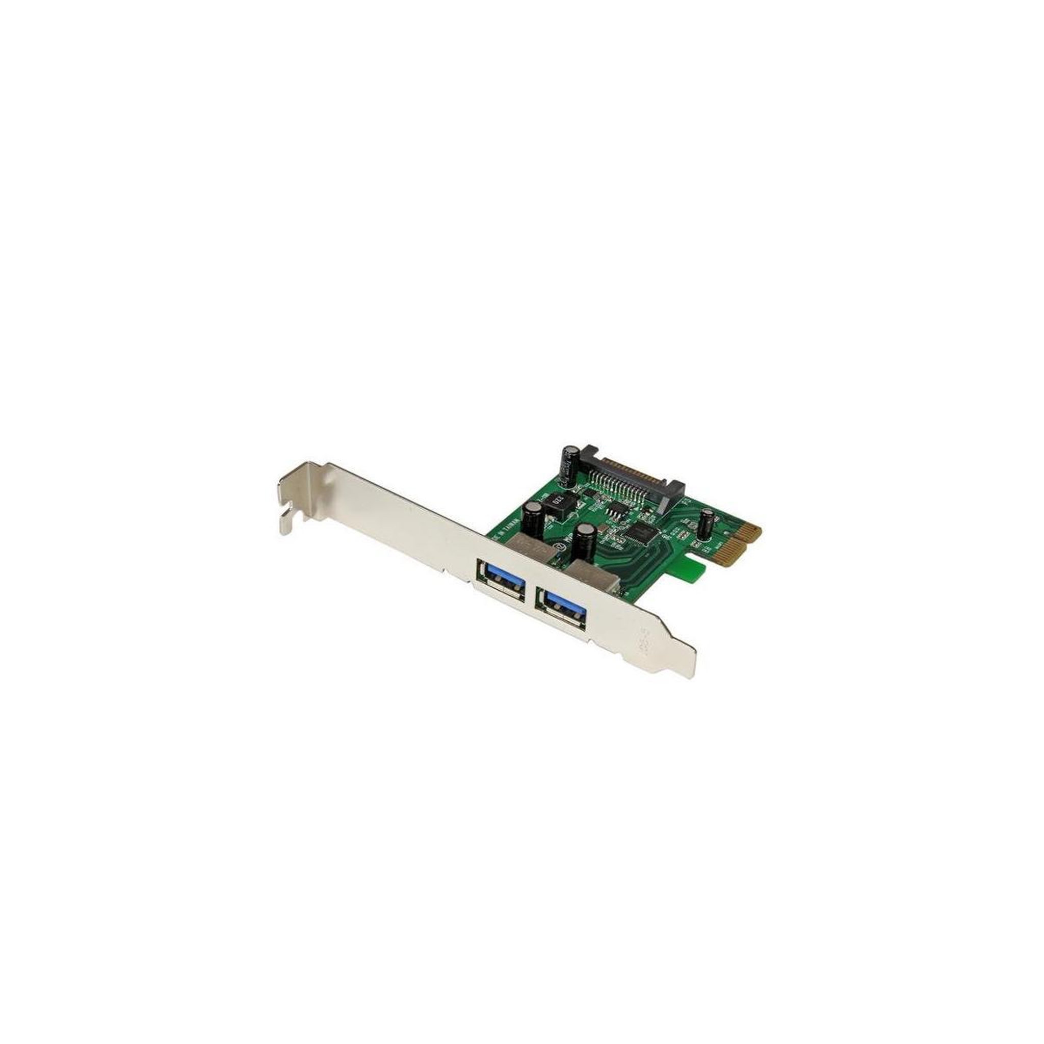 Startech Startech.com carte contrôleur pci express (pcie) vers 2 ports usb 3.0 avec uasp - alimentation sata