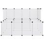 Voir la diapositive 3 : VIDAXL Cage pour petits animaux Transparent 143x107x93 cm PP et Acier