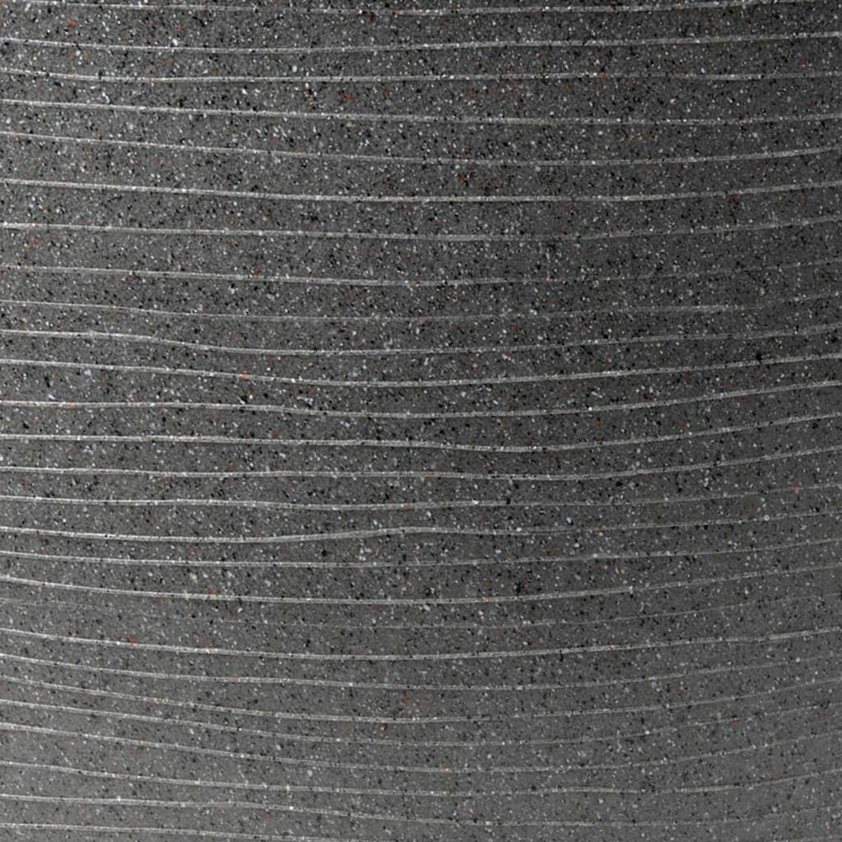 CAPI Capi Pot a plantes conique bas Arc Granite 60x48 cm Anthracite