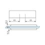 Voir la diapositive 2 : STREMLER ASSA ABLOY Penture massive basse à empennage carré finition chromé brillant STREMLER 3273.30.0