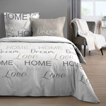 STOF Housse de couette 240x220 HOMELOVE + 2 taies coton 57 fils