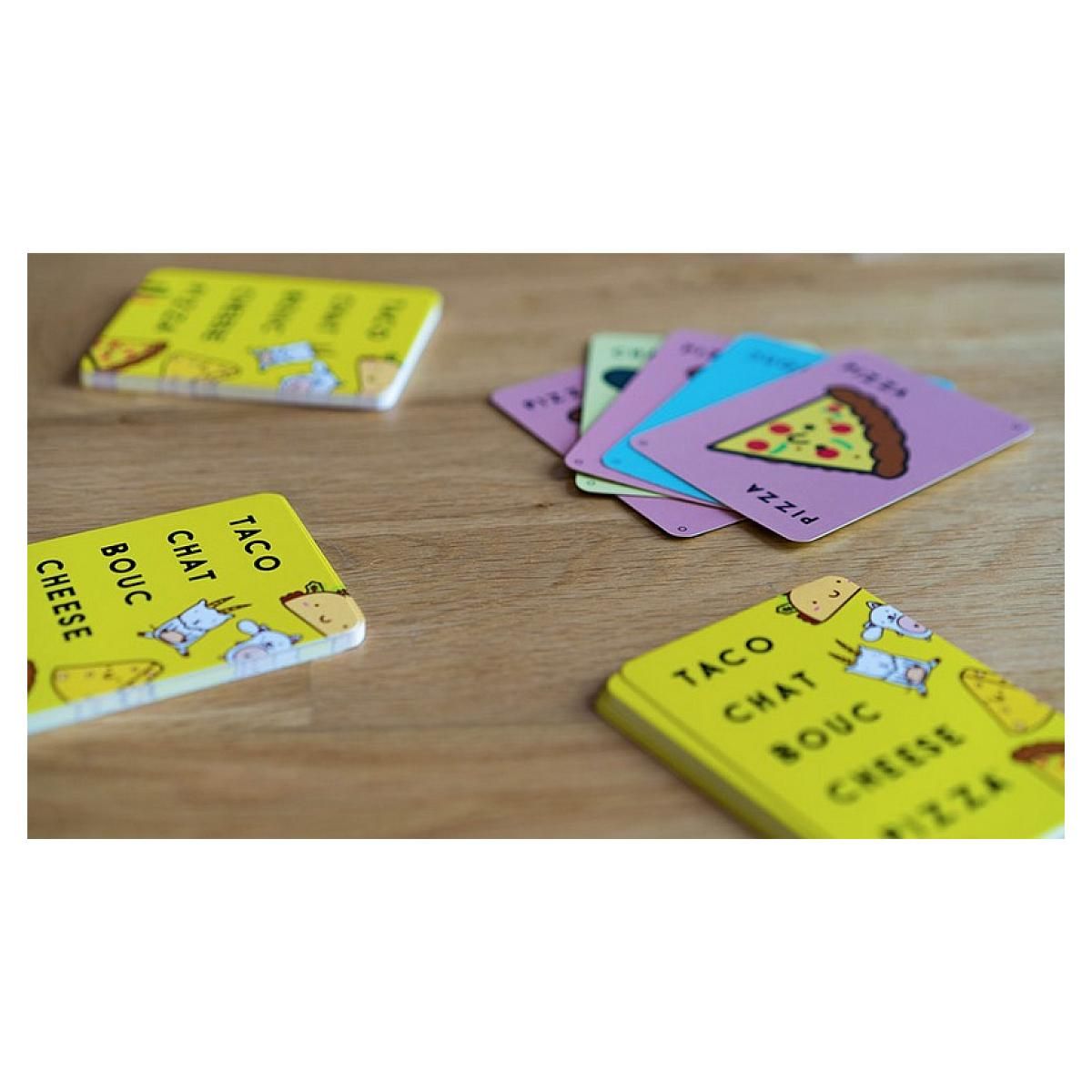 Blue orange Taco Verso Bouc Cheese Pizza le jeu de rapidite