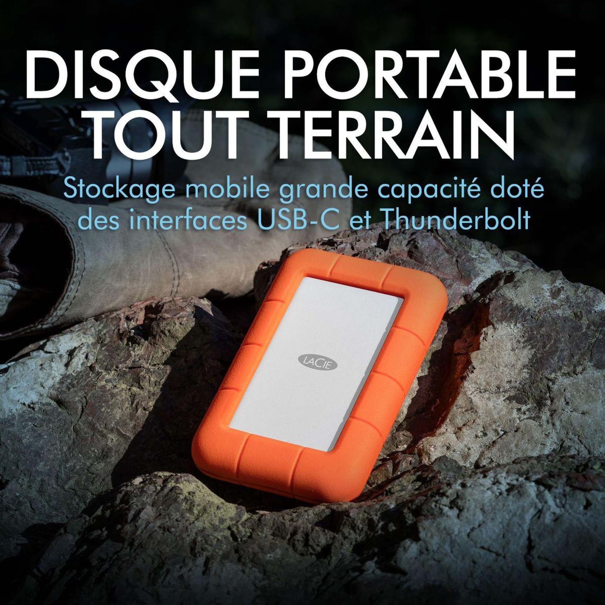 Voir la diapositive 5 : Lacie Disque dur externe 1to rugged mobile usb c