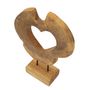 Voir la diapositive 3 : Paris Prix Objet Déco Cœur en Teck  Hasi  38cm Naturel