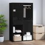 Voir la diapositive 5 : VIDAXL Armoire de dressing noir 80x40x65 cm bois d'ingenierie