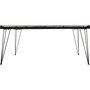 ATMOSPHERA Table basse design métal Mappemonde - L. 110 x H. 52 cm - Noir