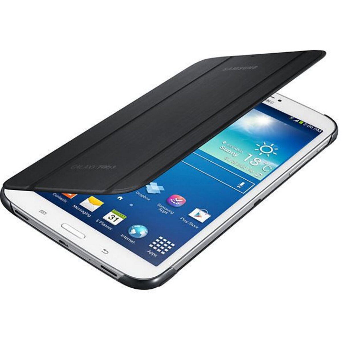 Etui à rabat noir pour Samsung Galaxy Tab S3 9,7