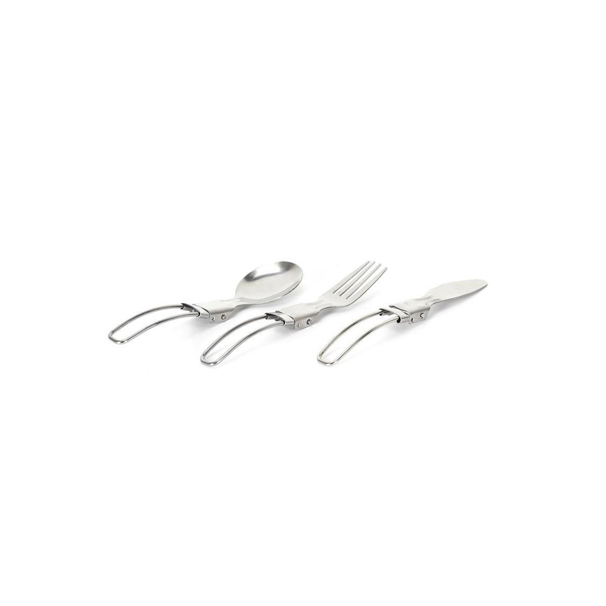 Voir la diapositive 2 : COOK CONCEPT Couverts Pliables  Facile à Emporter  8cm Argent