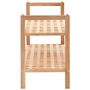 Voir la diapositive 3 : VIDAXL Etagere a chaussures Bois de noyer massif 69 x 26 x 40 cm
