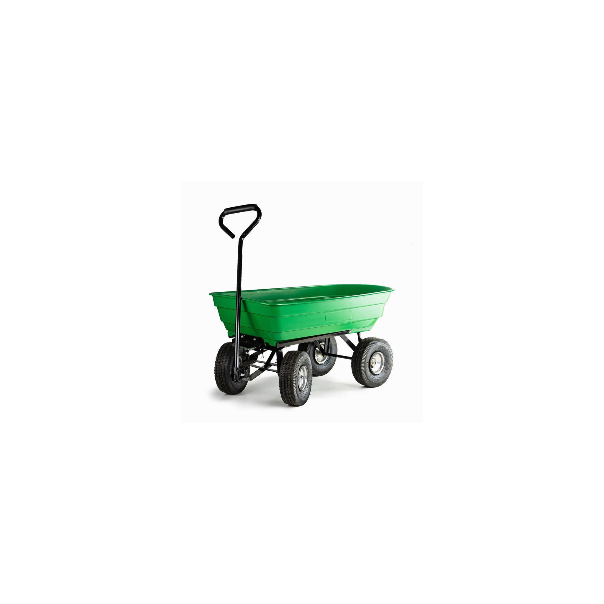 Voir la diapositive 5 : Chariot d'entretien de jardin à bascule - Avec poignée de transport - Contenance : 75 Litres