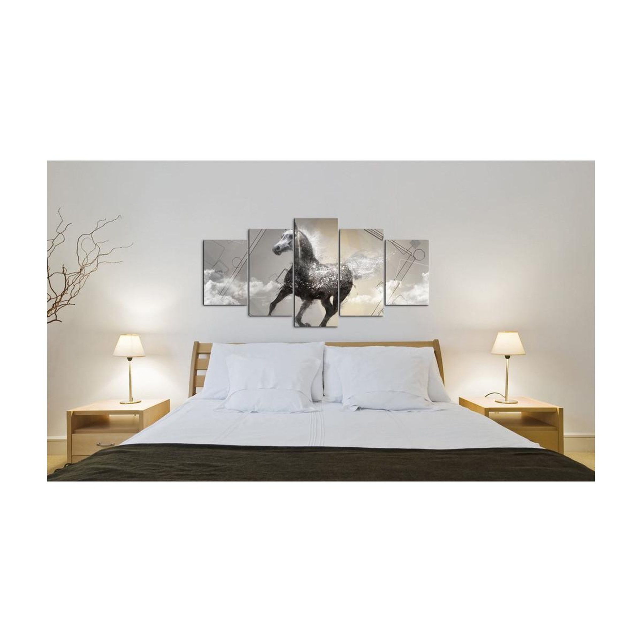Voir la diapositive 2 : Paris Prix Tableau Imprimé 5 Panneaux  Galop de Fantaisie