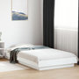 Voir la diapositive 1 : VIDAXL Cadre de lit avec lumieres LED sans matelas blanc 90x200 cm