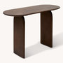 Voir la diapositive 3 : ATMOSPHERA Console ovale en acacia ISANA - Marron