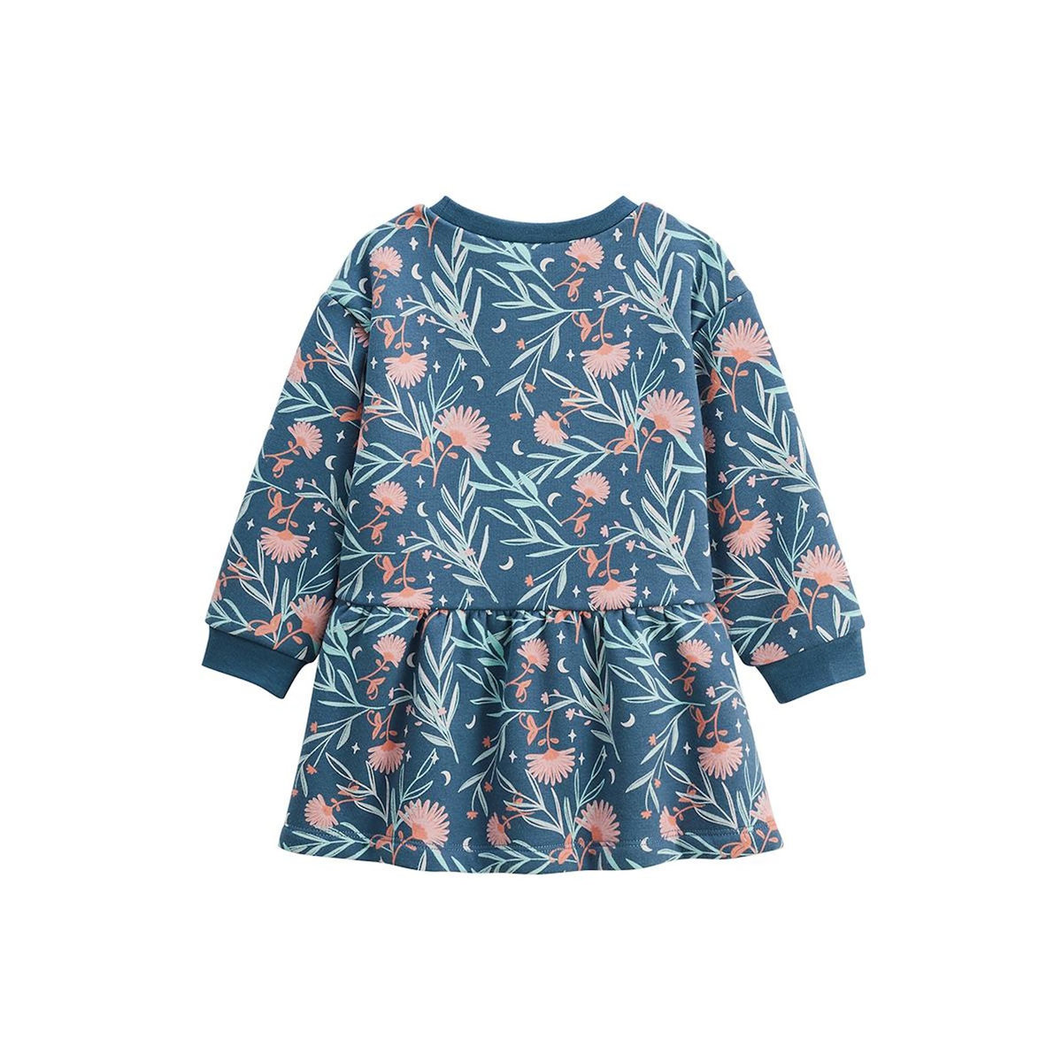 Petit Béguin Robe enfant en molleton Dina