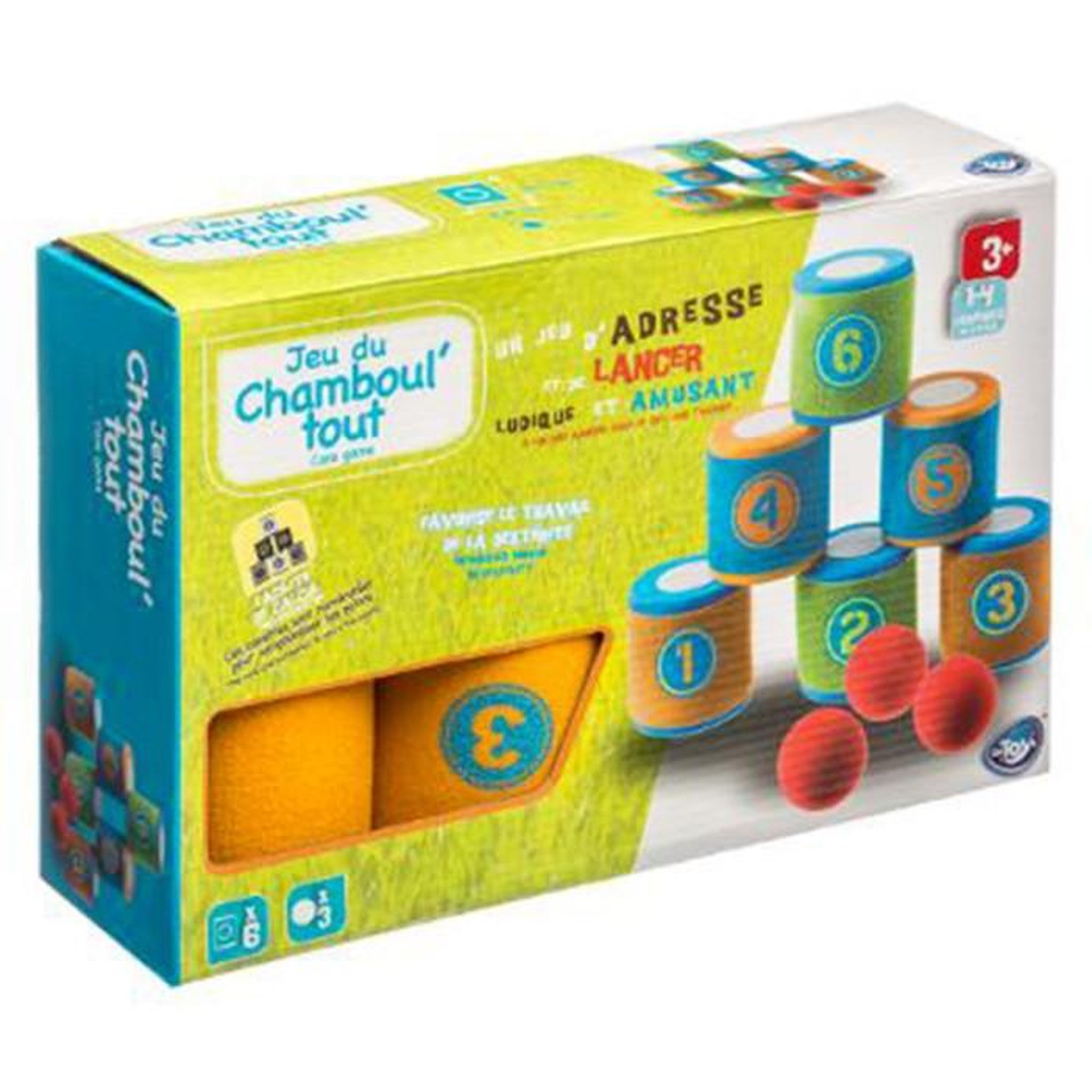 Voir la diapositive 2 : Be Toys Jeu Enfant  Chamboule Tout  8cm Multicolore