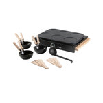 Domo Crêpière électrique Domo DO8719W, 2-en-1 avec 6 poêles antiadhésives