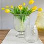 Voir la diapositive 3 : Paris Prix Vase Design en Verre  Carreaux  25cm Transparent