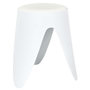 Voir la diapositive 3 : The Home Deco Factory Tabouret d'appoint empilable Emma - Blanc