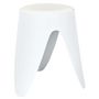Voir la diapositive 3 : The Home Deco Factory Tabouret d'appoint empilable Emma - Blanc