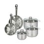 Voir la diapositive 1 : Fackelmann Set 2 poêles 20 24 cm en inox, 3 faitouts inox 16, 20 et 24 cm Fackelmann Eterna