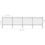 Voir la diapositive 6 : VIDAXL Cloture de jardin avec dessus en lance Acier 6,8 x 1,5 m Noir