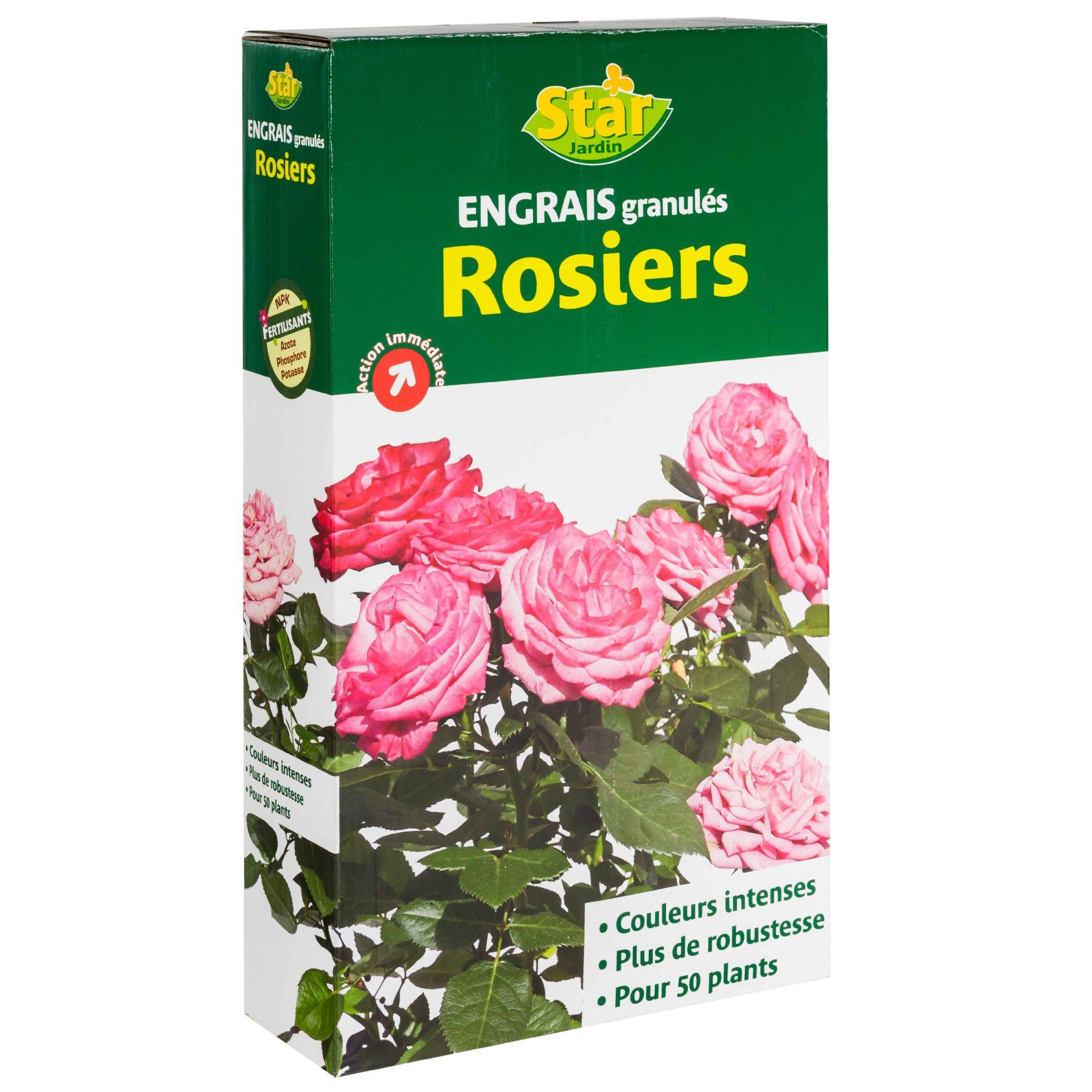 Voir la diapositive 1 : Star jardin Engrais rosiers en granulés 1kg