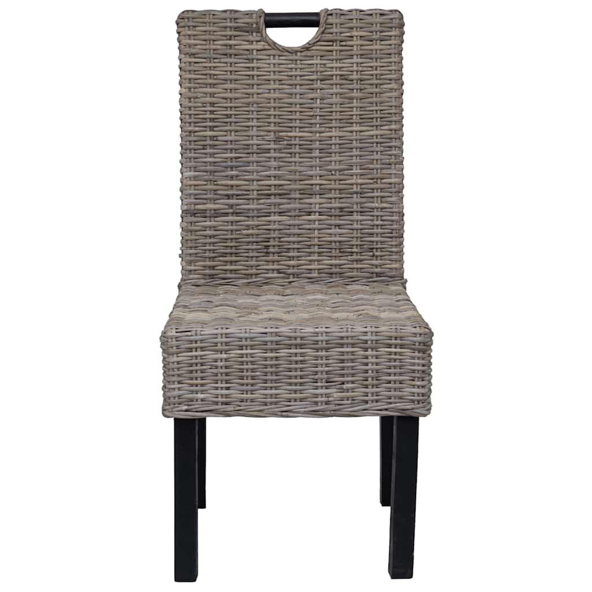 Voir la diapositive 3 : VIDAXL Chaises a manger lot de 6 rotin Kubu bois de manguier