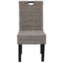 Voir la diapositive 3 : VIDAXL Chaises a manger lot de 6 rotin Kubu bois de manguier